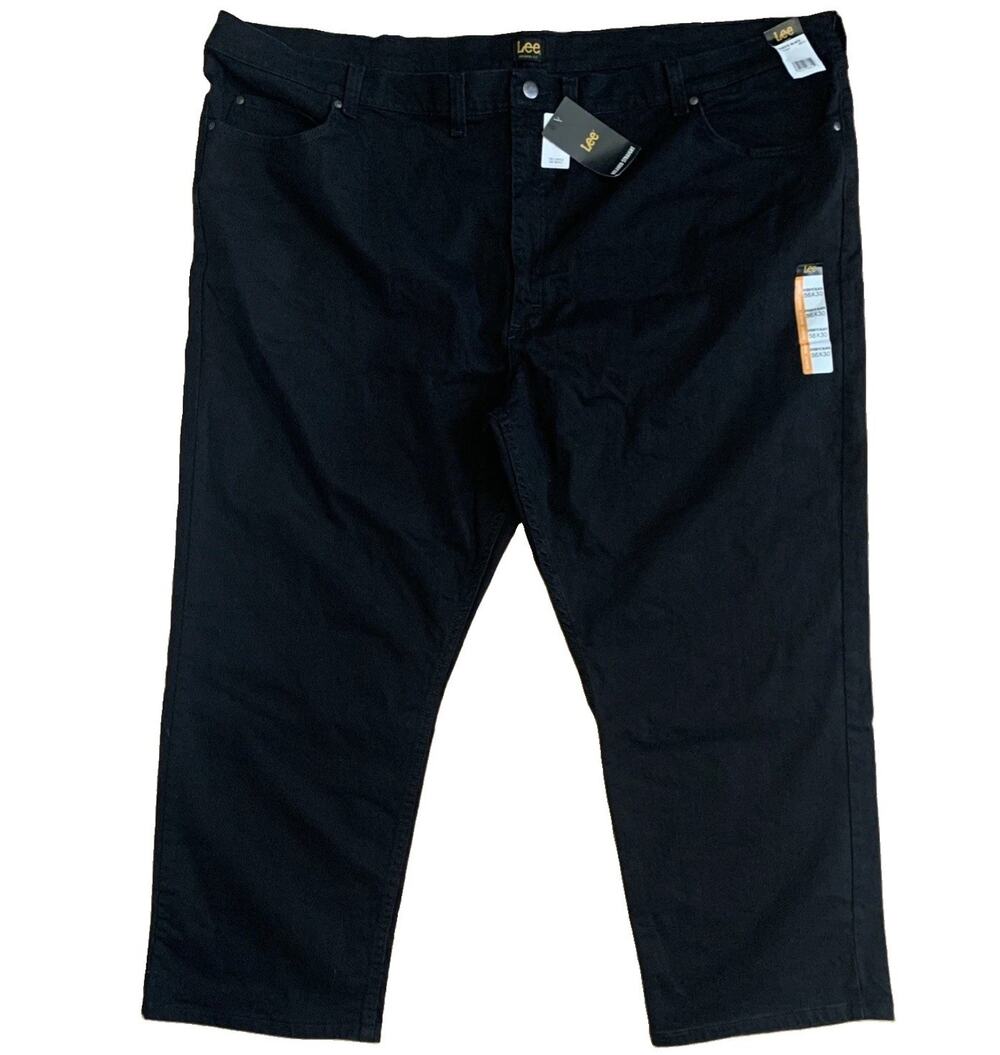 LEE Men's Size 56x30 Relaxed Fit Straight Leg Stretch Demin Jeans New